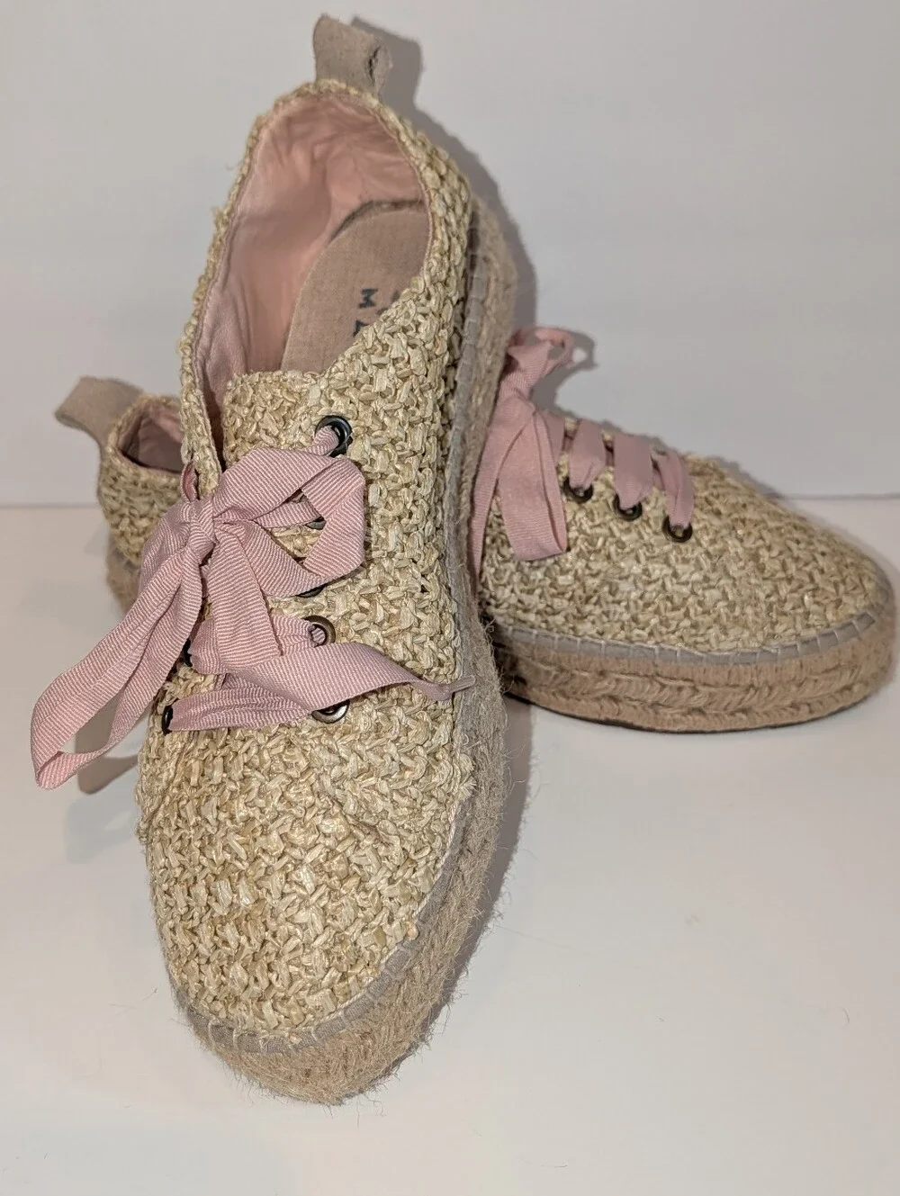 Women's Manebi Yucatan Sneaker Espadrilles, Size 42EU (11.5 US), tan
